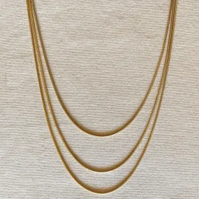 18K Gold Filled Rounded Snake Chain