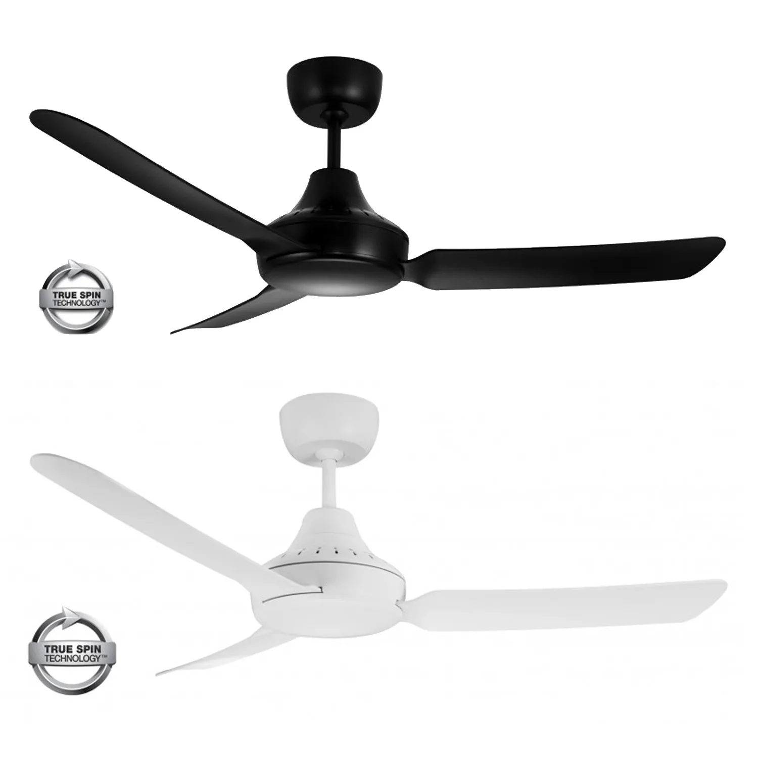 48" Stanza AC Ceiling Fan Black, White STA1203XX Ventair