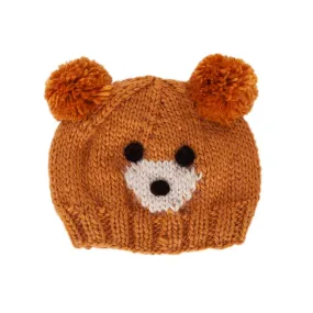 Acorn Kids: Bear Face Beanie Caramel