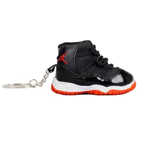 AJ11 Bred Mini Sneaker Bag Charm