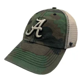 Alabama Crimson Tide '47 Frontline Green Camouflage Mesh Back Adj. Hat Cap