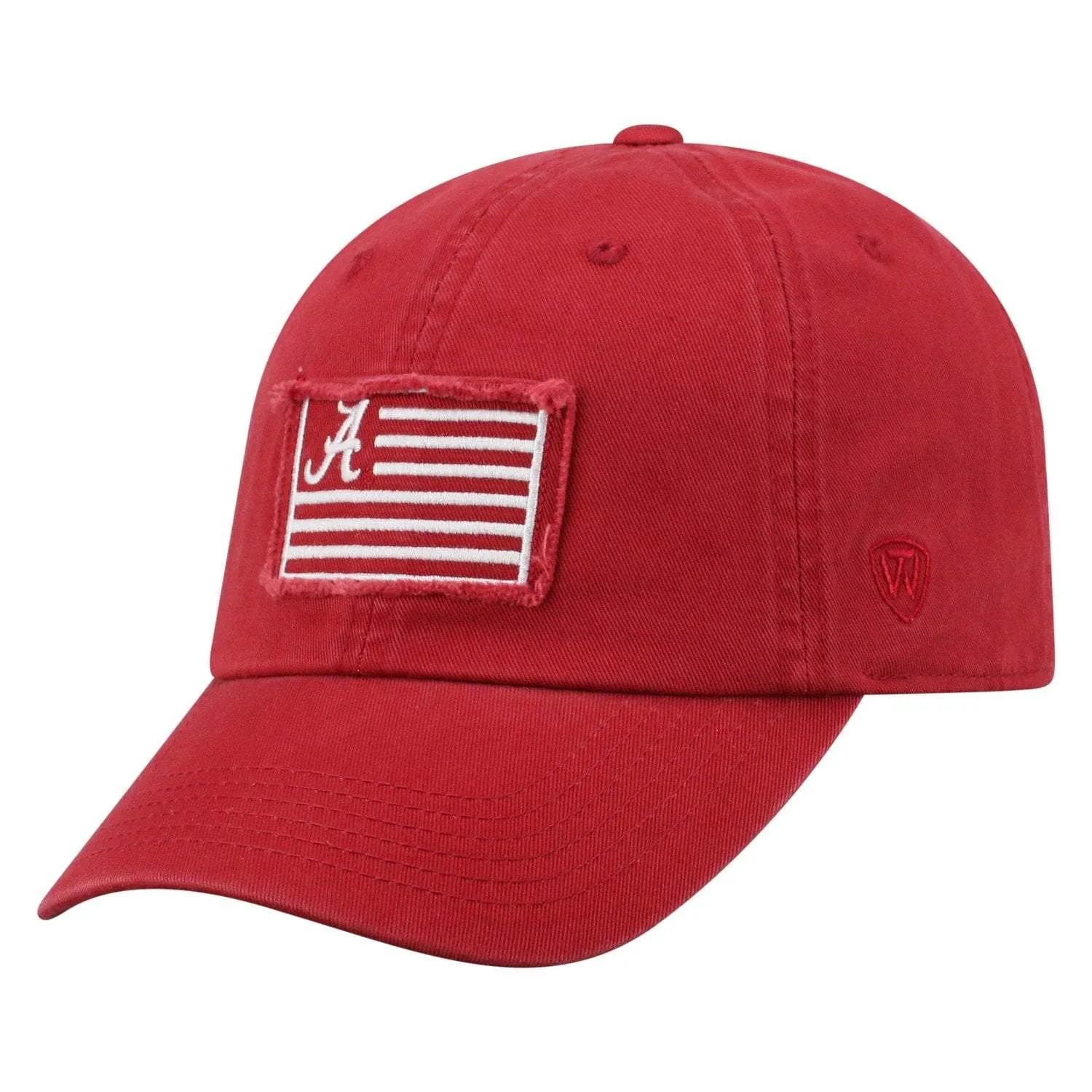 Alabama Crimson Tide TOW Cardinal "Flag 4" Crew Adj. Relax Hat Cap