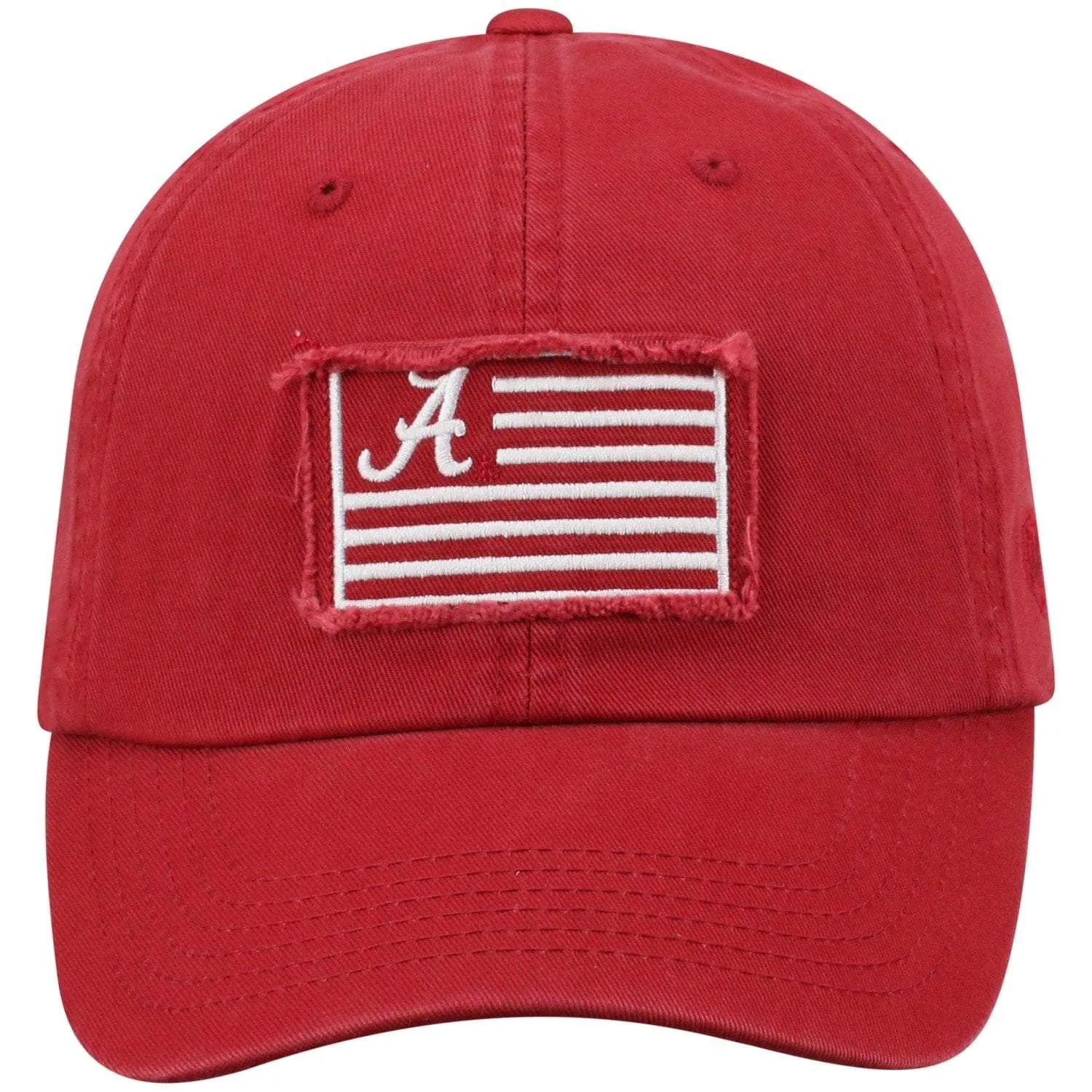 Alabama Crimson Tide TOW Cardinal "Flag 4" Crew Adj. Relax Hat Cap