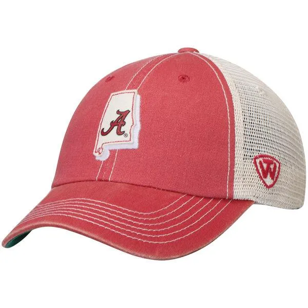 Alabama Crimson Tide TOW Gray United Mesh Adjustable Snapback Hat Cap