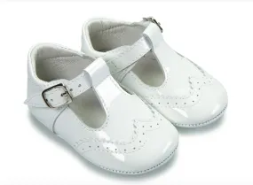 Alex White Patent Baby Shoes