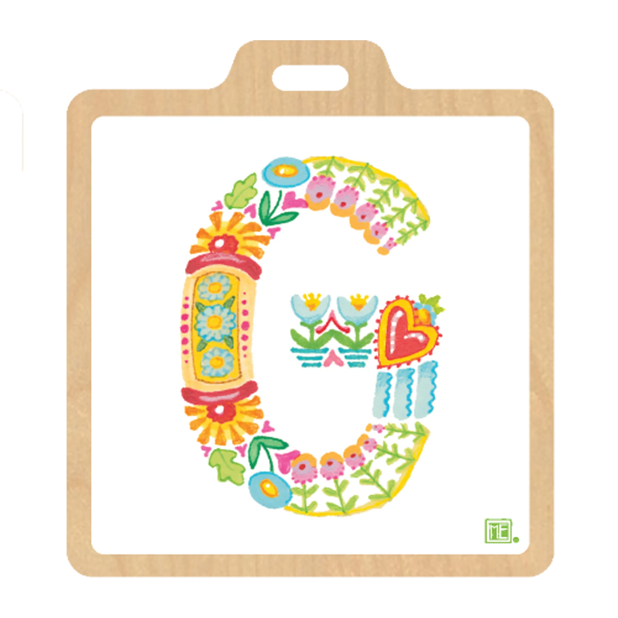 Alphabet Garden Luggage Tag Collection