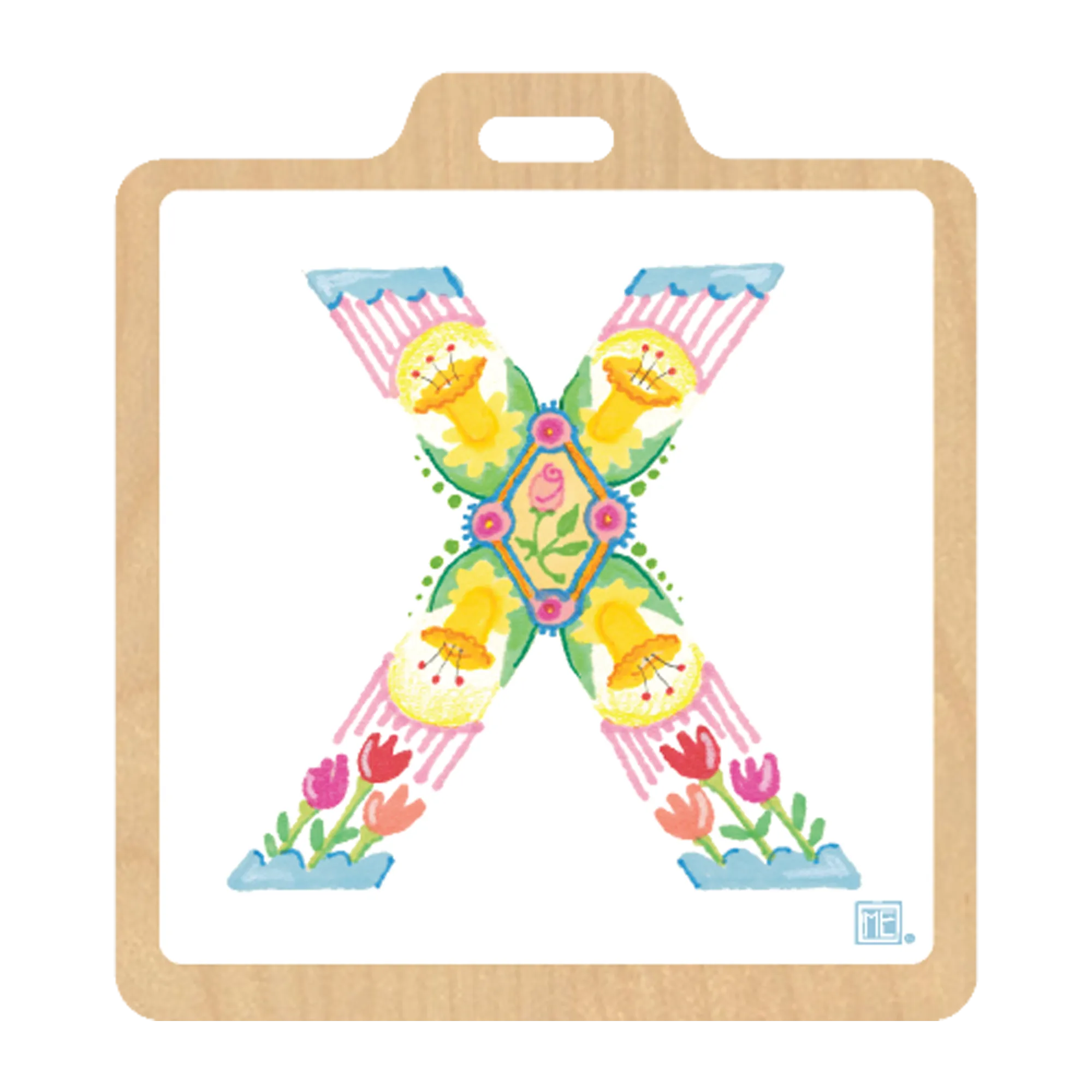 Alphabet Garden Luggage Tag Collection