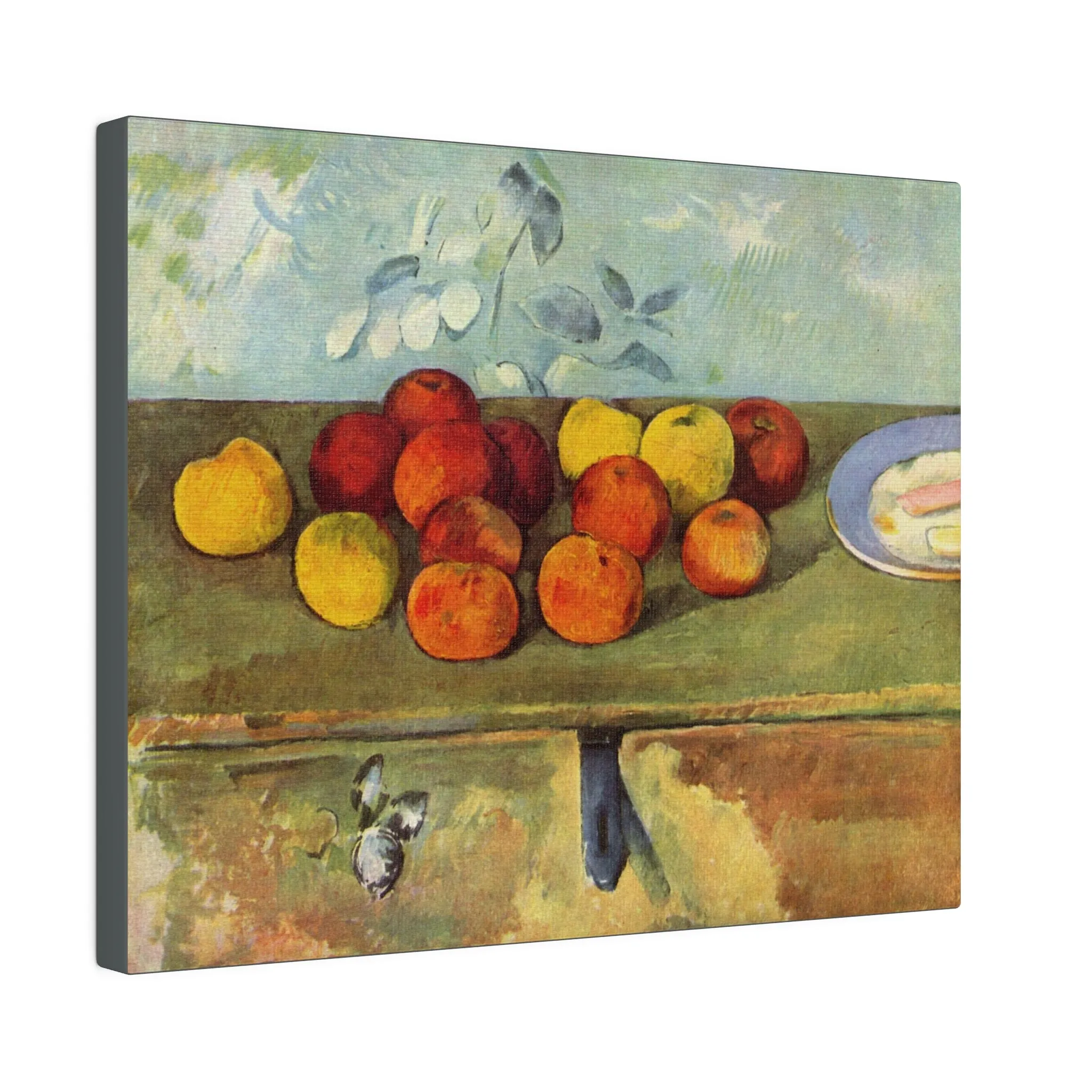 Apples & Biscuits 1895 - Paul Cezanne - Matte Canvas, Stretched, 0.75"