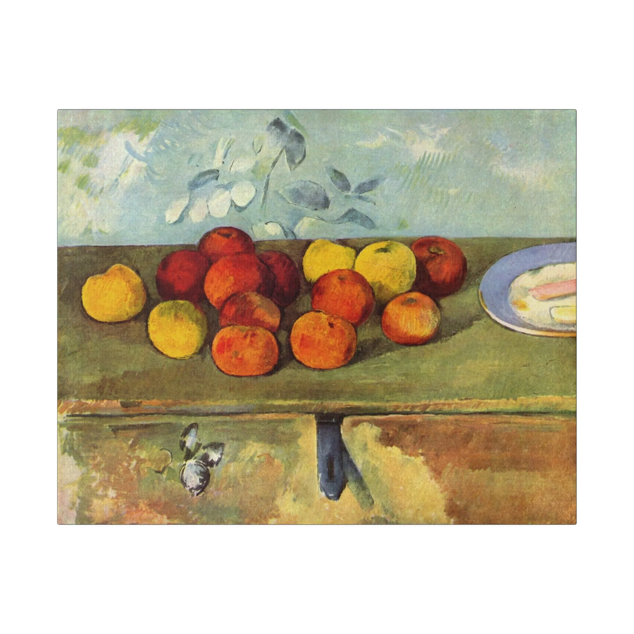 Apples & Biscuits 1895 - Paul Cezanne - Matte Canvas, Stretched, 0.75"