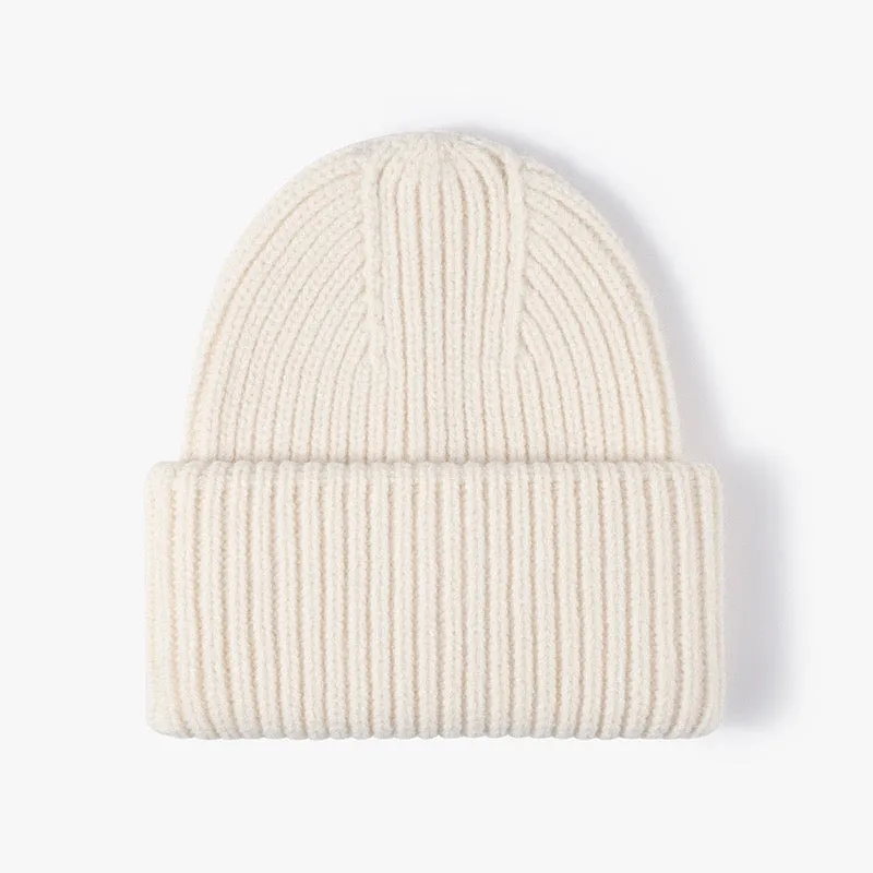 Arya Unisex Wool Beanie Hat (Premium Quality) - Milk