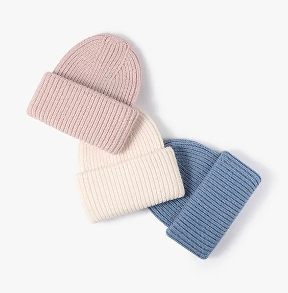 Arya Unisex Wool Beanie Hat (Premium Quality) - Milk