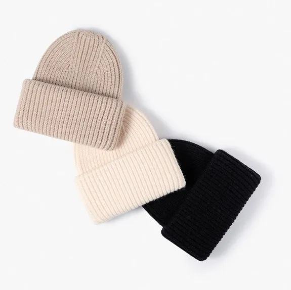 Arya Unisex Wool Beanie Hat (Premium Quality) - Milk