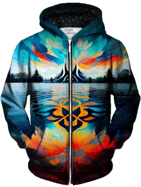 Auspicious Tension Unisex Zip-Up Hoodie