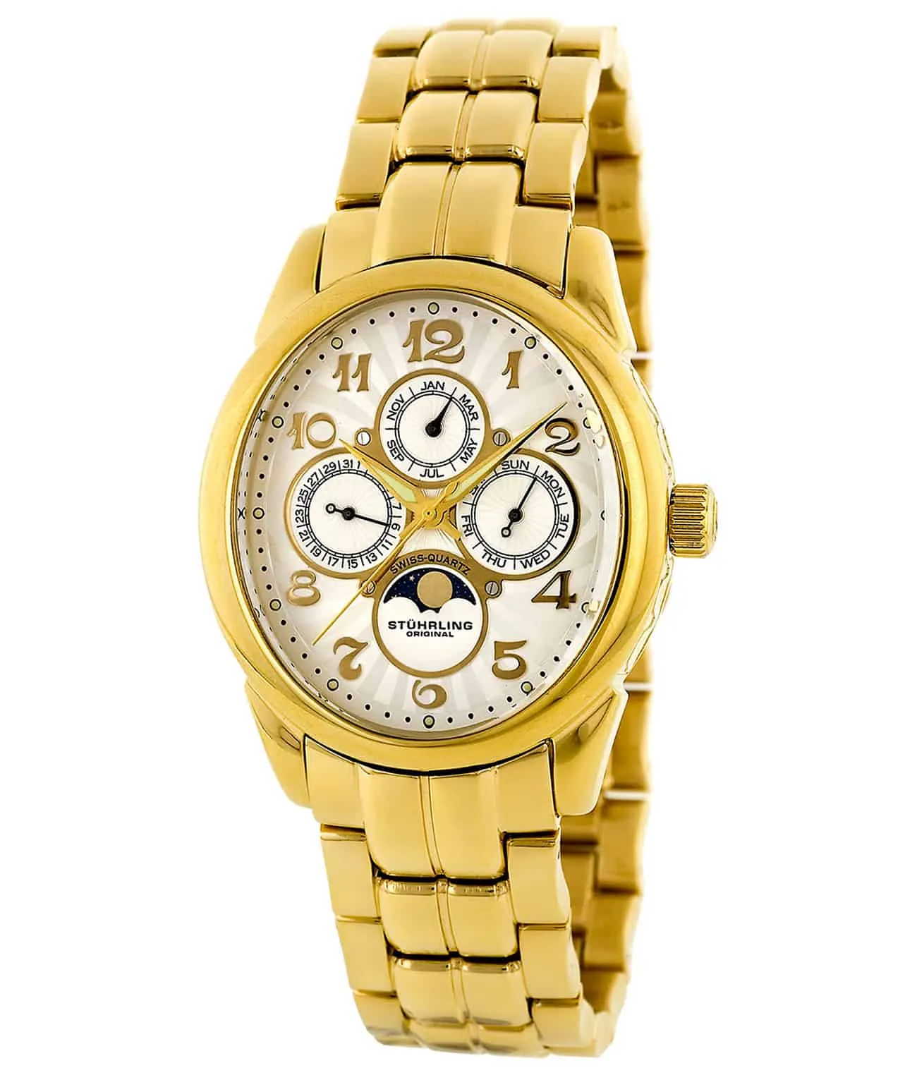 Aviator Calendar Pro 173B Quartz 38mm Skeleton