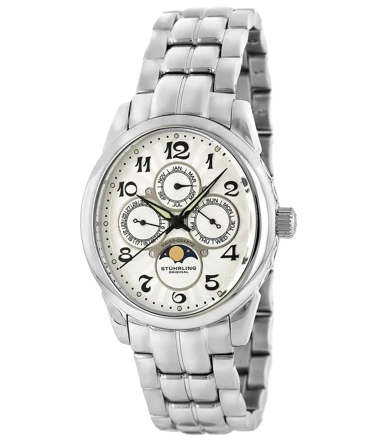 Aviator Calendar Pro 173B Quartz 38mm Skeleton