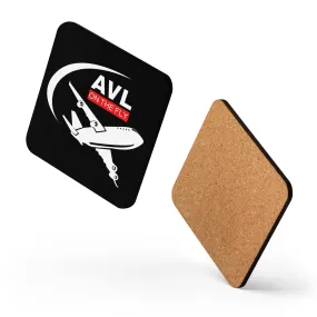 AVL ON THE FLY (BLACK) Cork-back coaster