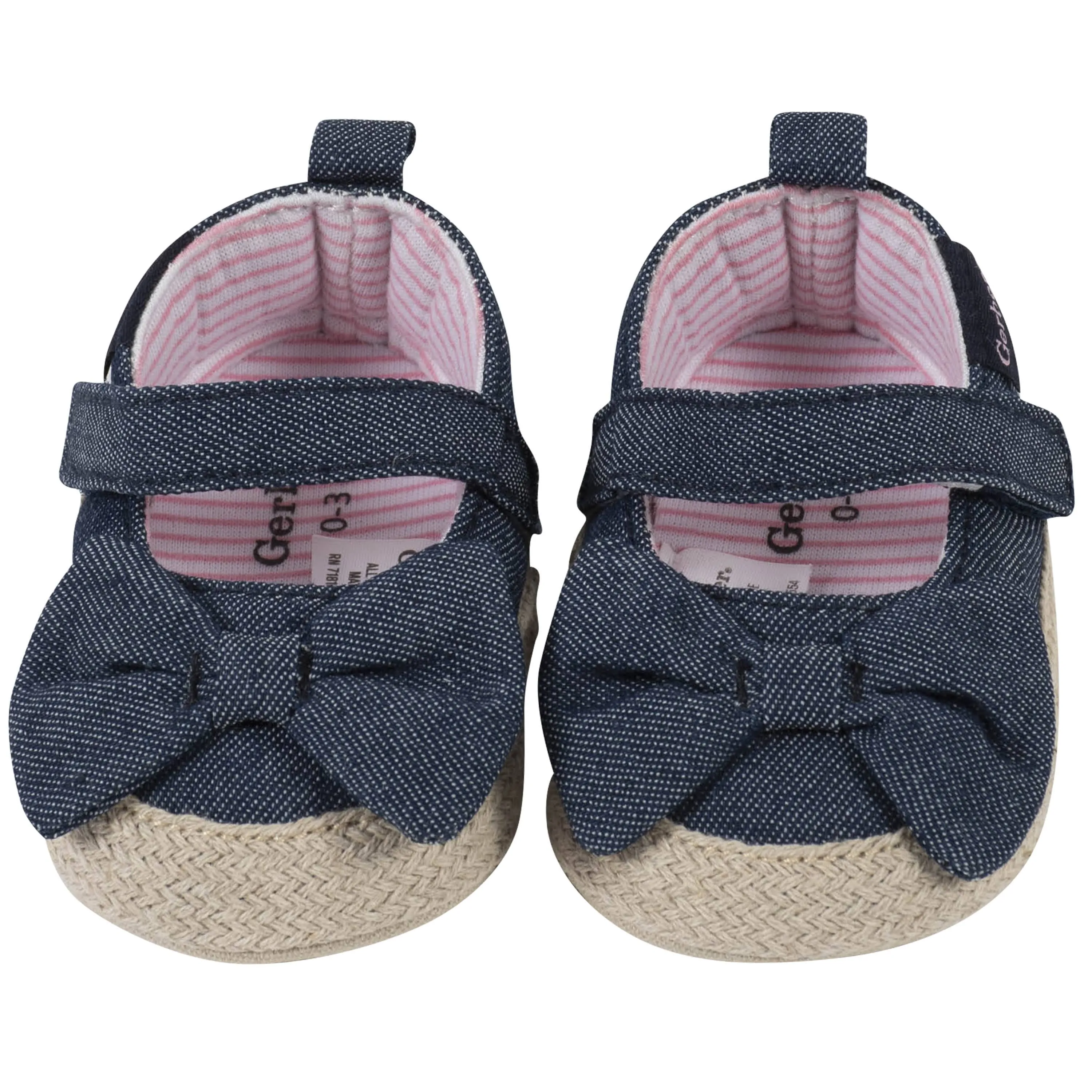 Baby Girls Navy Chambray Shoes