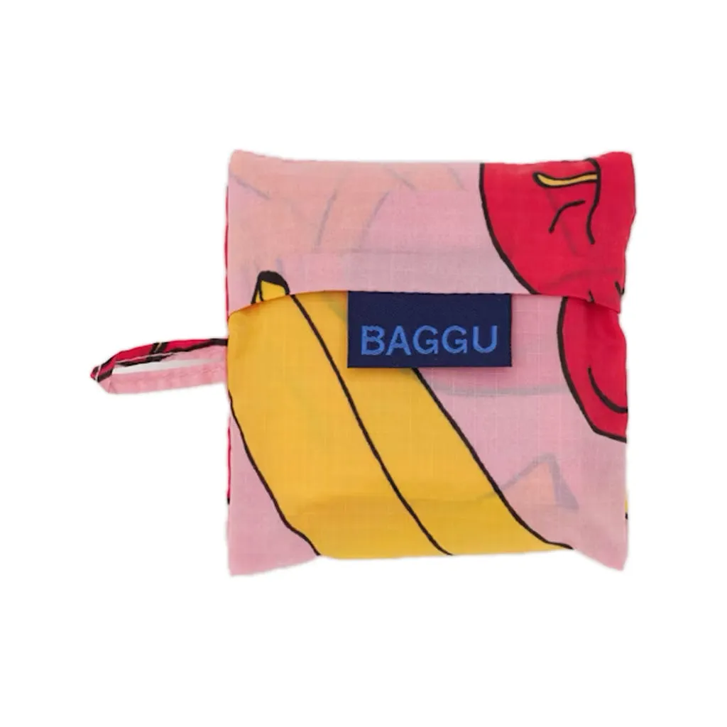 Baggu Baby Shopper Bag, Light Pink Apples & Bananas