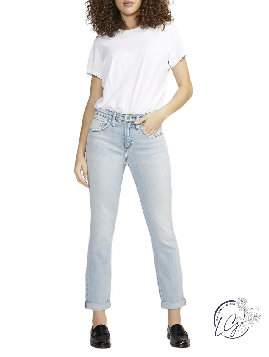 Beau High Rise Slim Leg Jeans