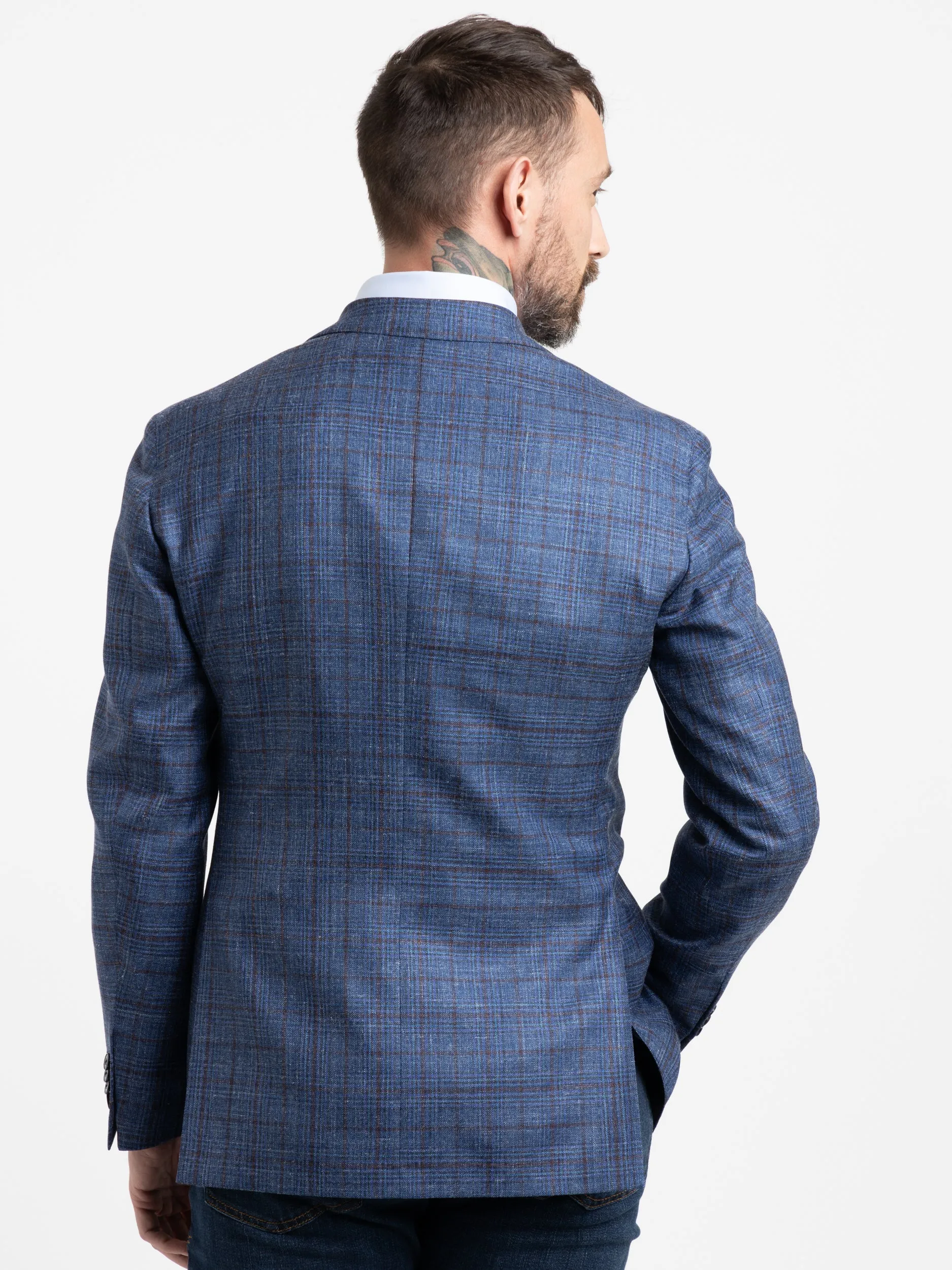 Blue/Red Check Sport Jacket