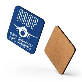 BOOP THE SNOOT (BLUE) Cork-back coaster