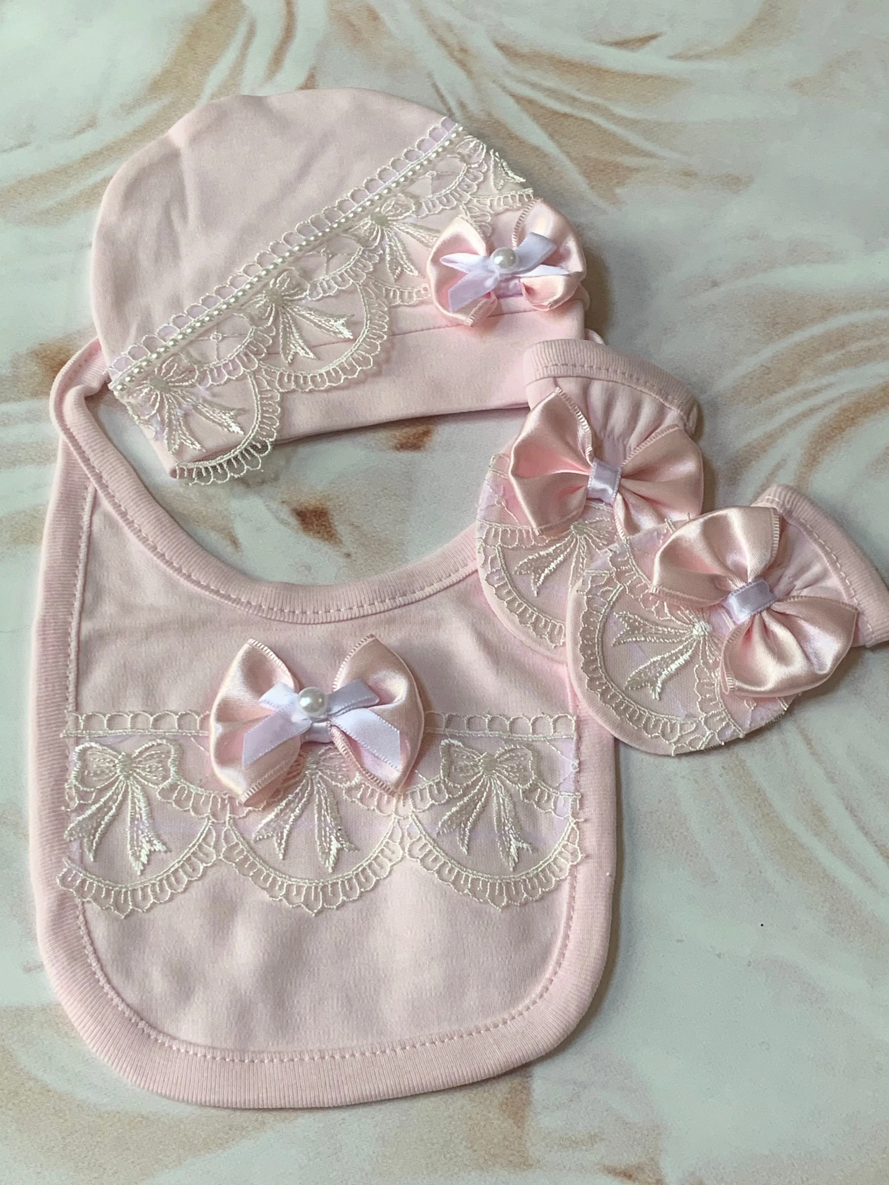 Bowtiful Pink Layette Set