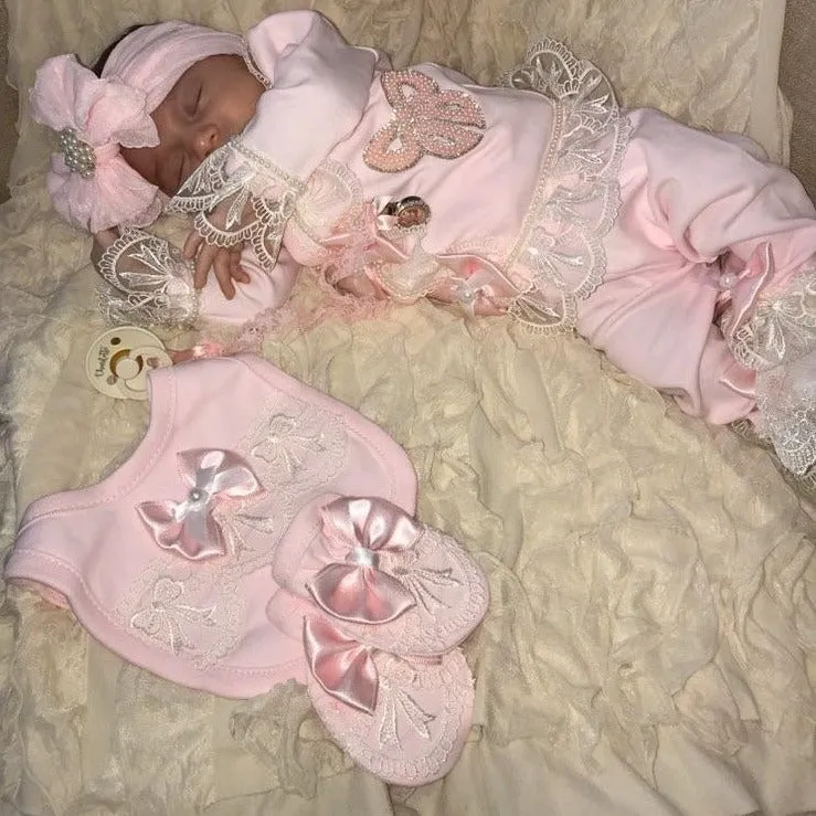 Bowtiful Pink Layette Set