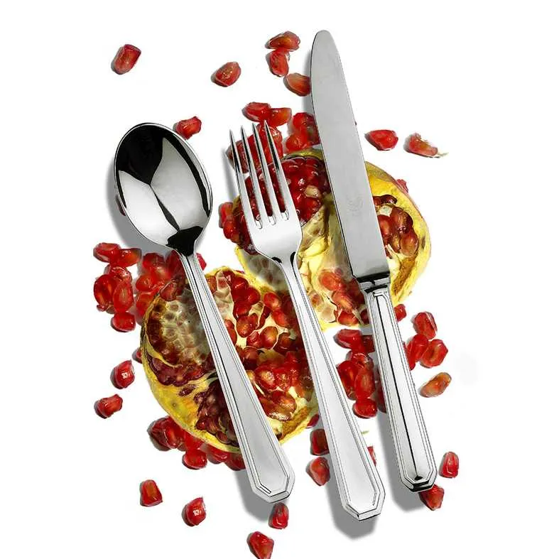 Broggi Castiglione Elegant set 24 cutlery silver-plated nickel silver