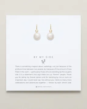 By My Side Pearl Drop Earrings