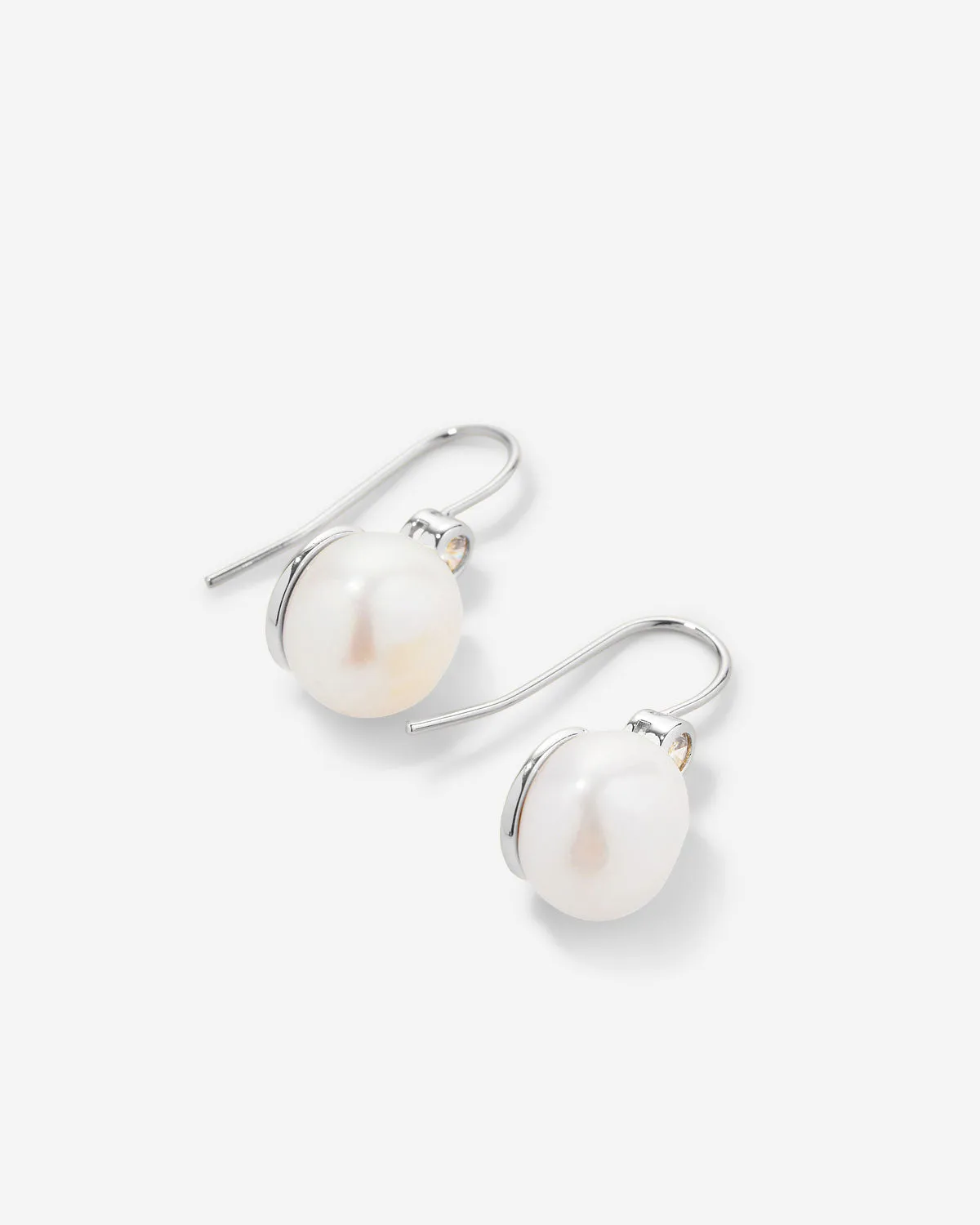 By My Side Pearl Drop Earrings