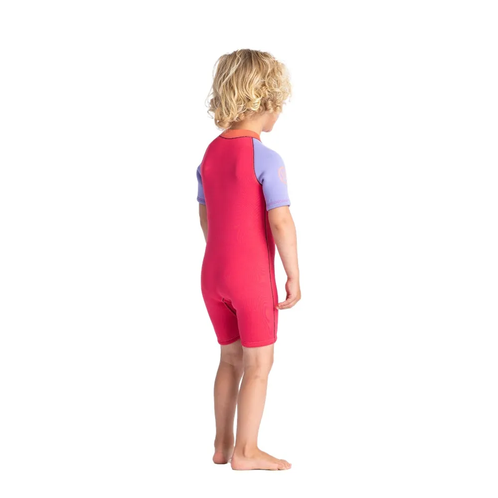 C-Skins C-KID Baby Shorti Wetsuit - Coral/Lilac/Bright Coral