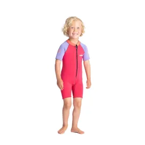 C-Skins C-KID Baby Shorti Wetsuit - Coral/Lilac/Bright Coral