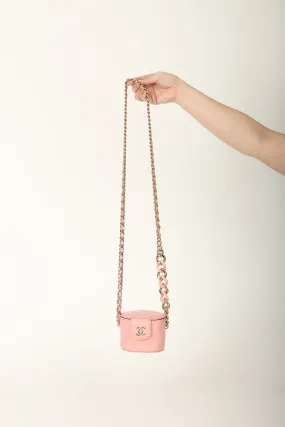 Chanel 2021 Lambskin Mini Chain Vanity