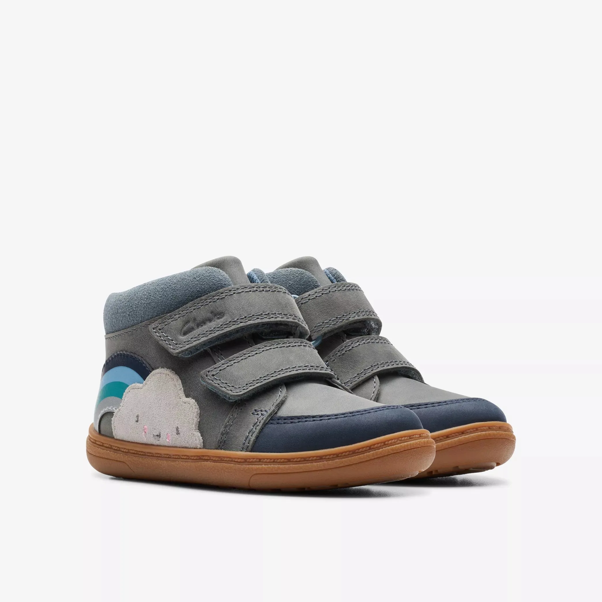 Clarks 26175224  Flash Rise T Denim Blue Leather