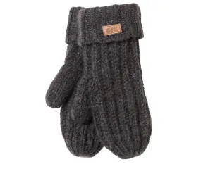 Cozy Winter mittens, Gray, Warm Wool mittens, Womens mittens, Fleece lined inside,