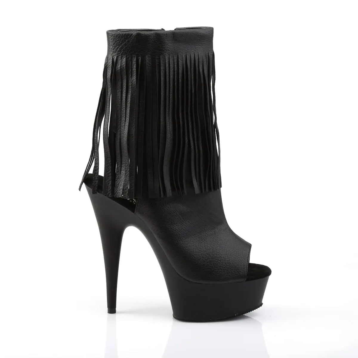 DELIGHT-1019 Calf High Peep Toe Boots