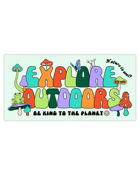 Explore Outdoors Bumper Sticker