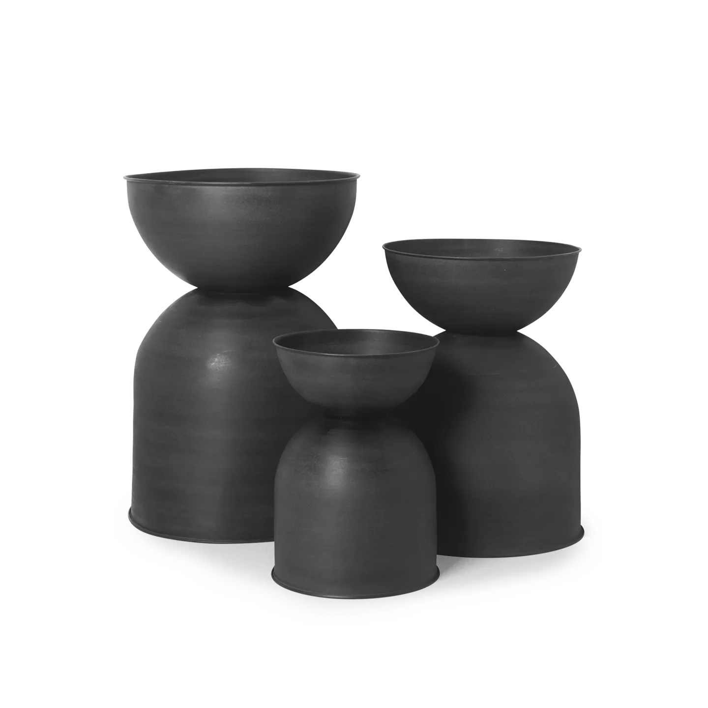 Ferm - Hourglass Pot - Small - Black