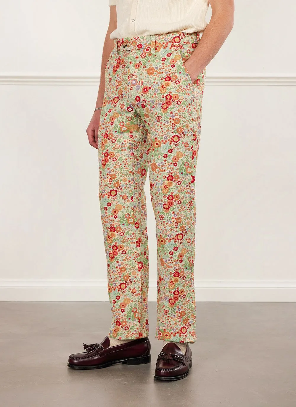 Floral Tailored Trousers | Multi