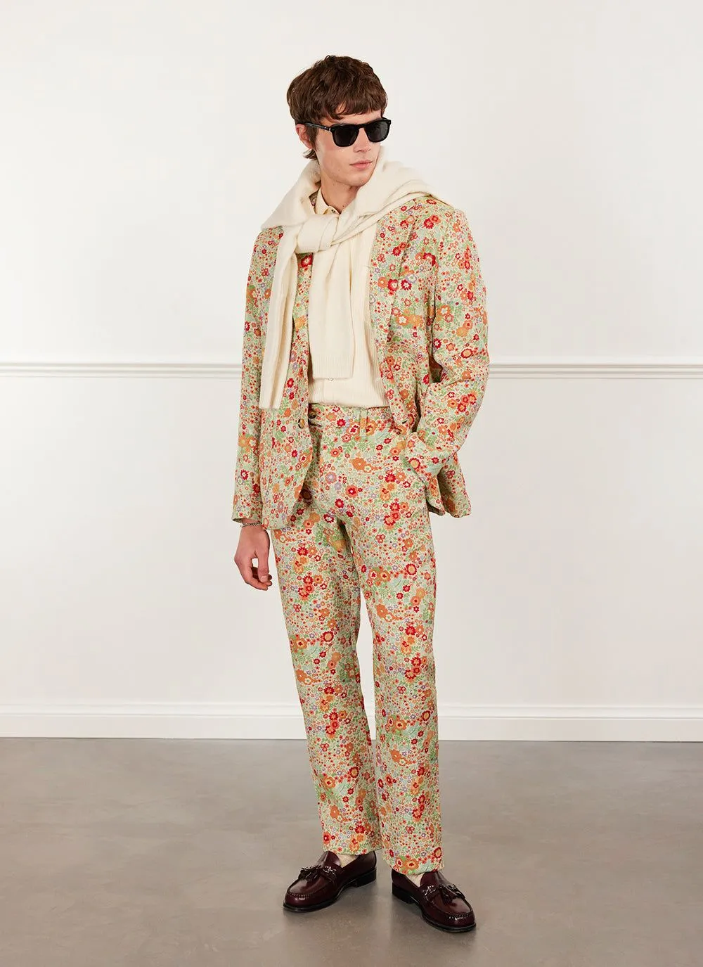 Floral Tailored Trousers | Multi