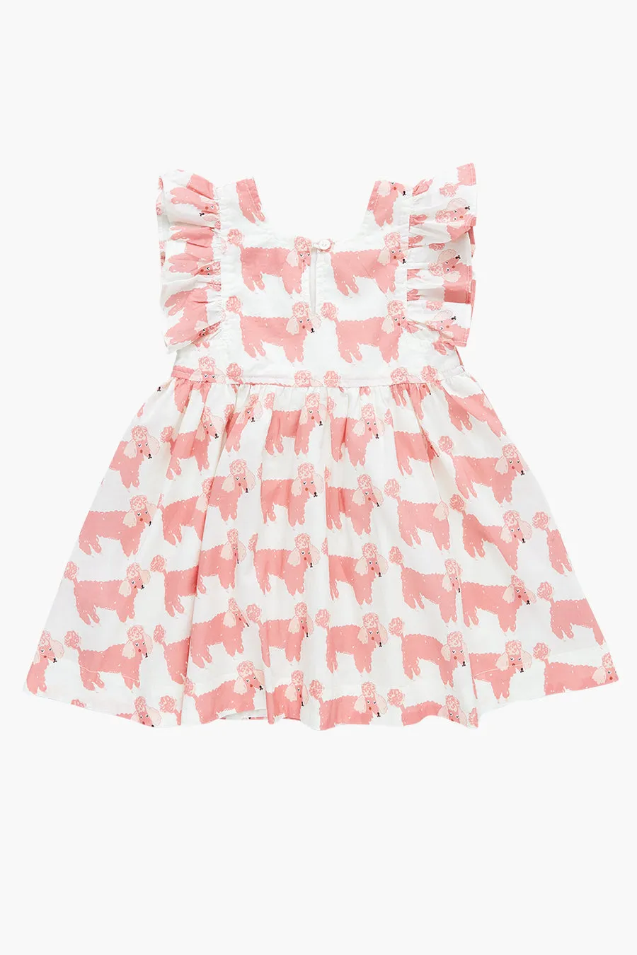 Girls Dress Pink Chicken Elsie Poodle (Size 10 left)