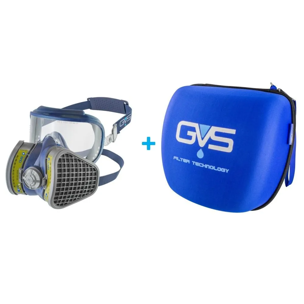 Half Face Mask Respirator with Attached Goggles and Various Filters - GVS Integra