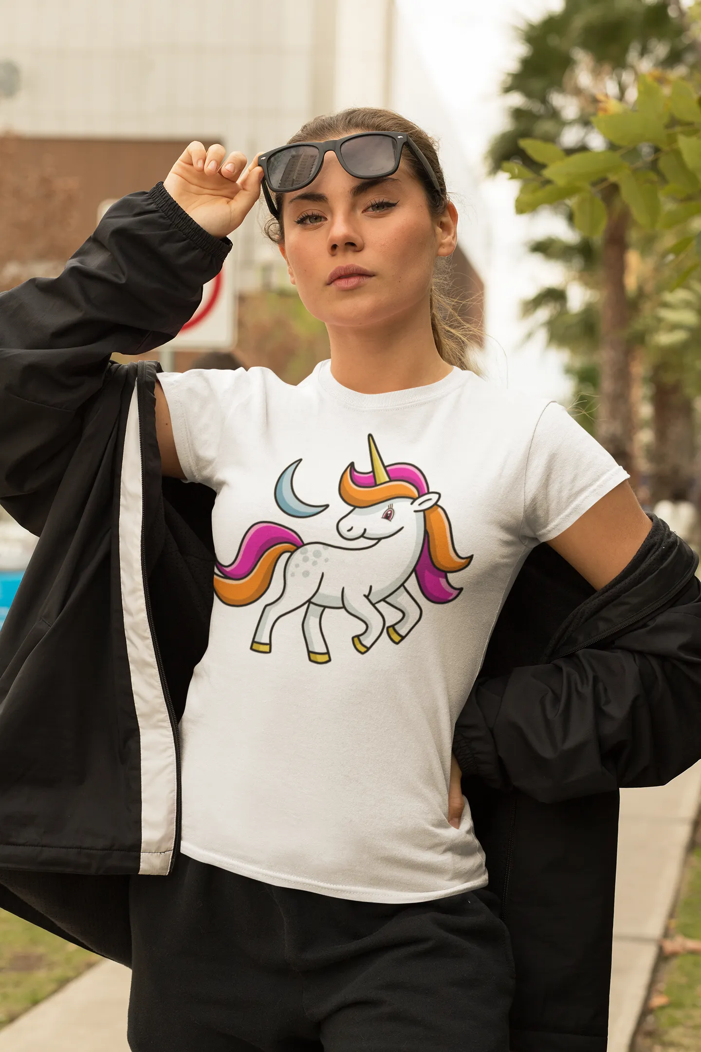 Happy Unicorn White T-Shirt - Adult Sizes