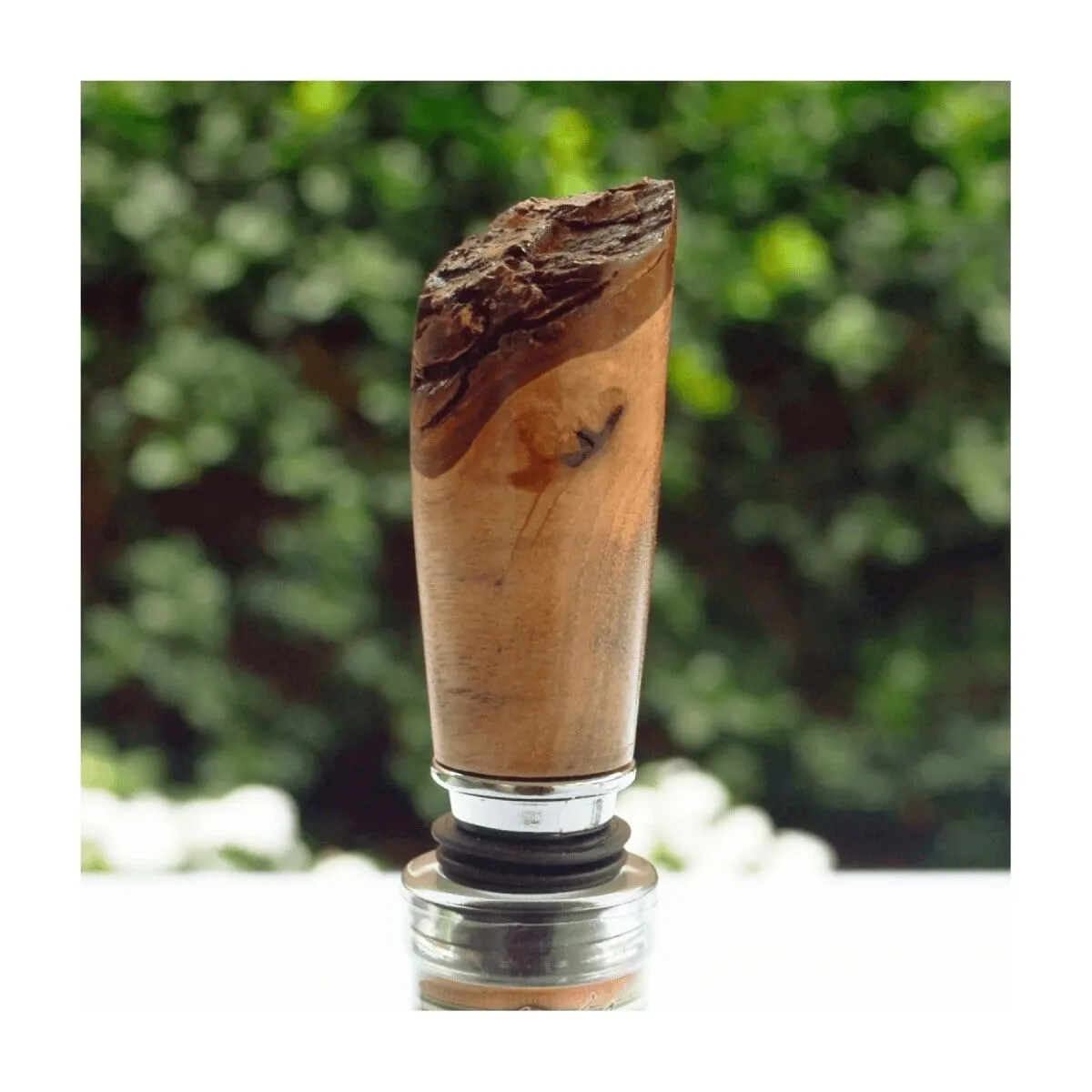 Historic Raw-Edged Wood Bottle Stopper