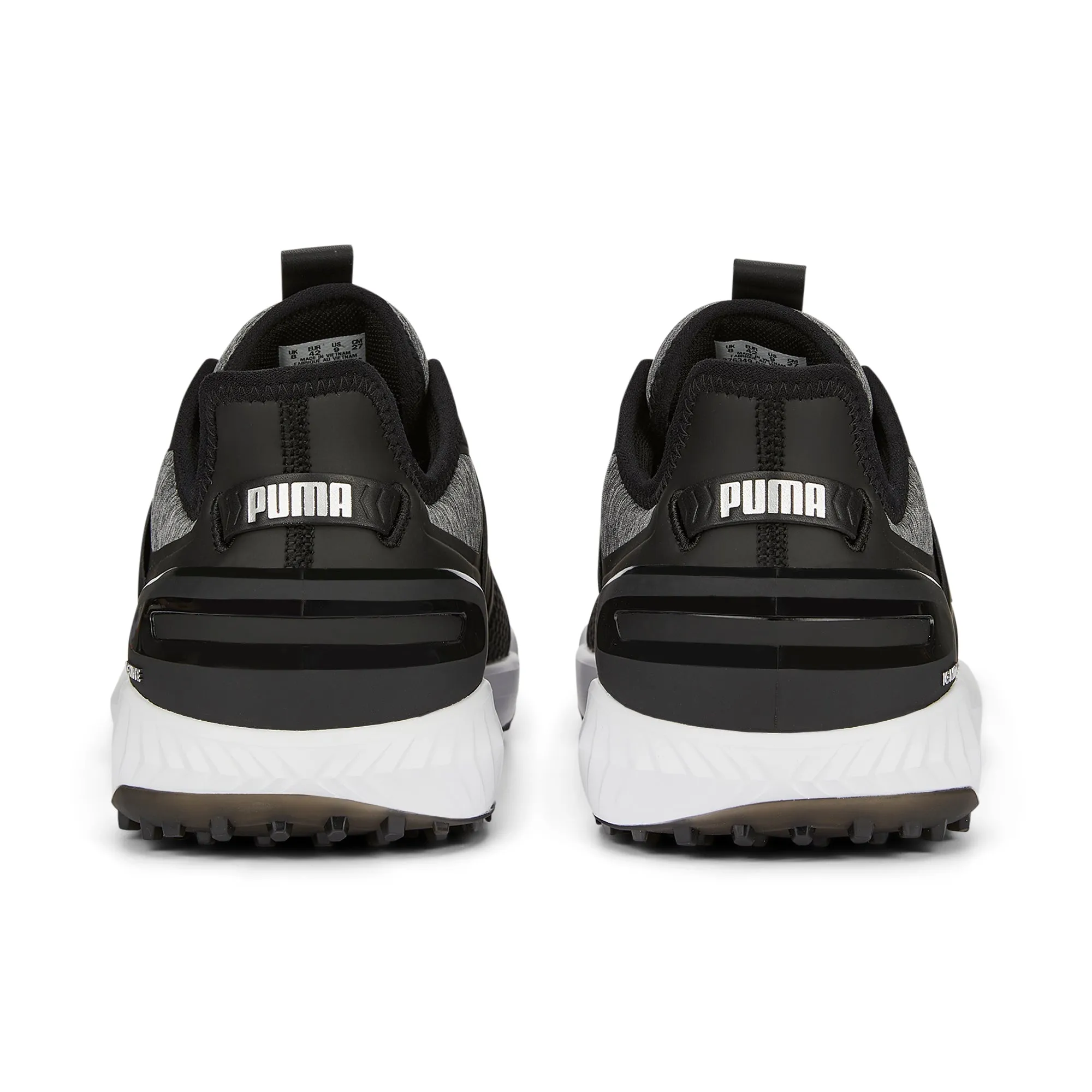 IGNITE ELEVATE Wide Spikeless Golf Shoes | Puma Black / Puma Silver