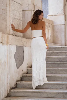 Jovie Ivory Knit Maxi Skirt