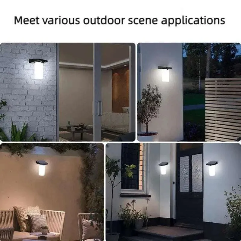 LED Solar Lights Outdoor IP65 Motion Sensor Solar Garden Lamp Outdoor Wall Lamp for fence Outdoor Solar Lamp  Outdoor Lighting