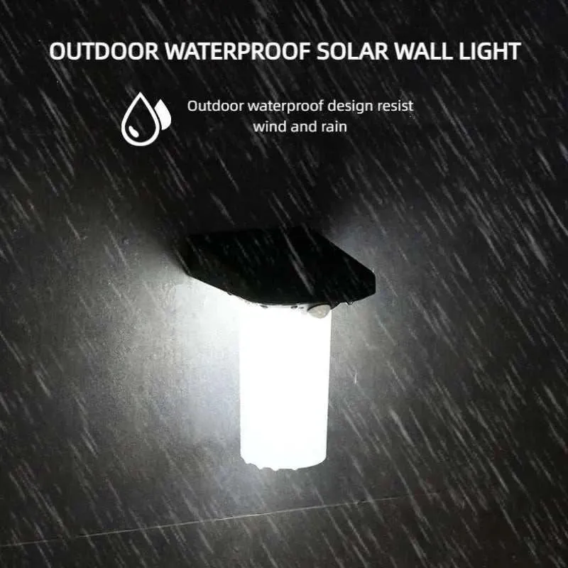 LED Solar Lights Outdoor IP65 Motion Sensor Solar Garden Lamp Outdoor Wall Lamp for fence Outdoor Solar Lamp  Outdoor Lighting