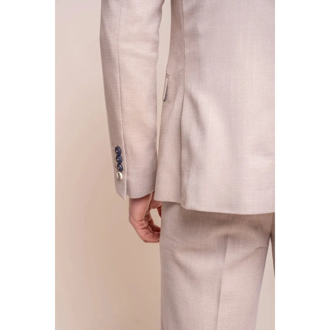 Miami - Men's Beige Wedding Blazer