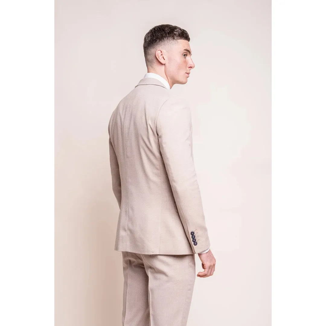 Miami - Men's Beige Wedding Blazer